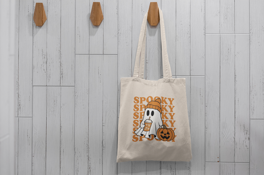 Spooky Ghost Halloween Tote Bag