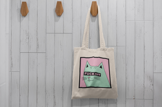 Rude Cat Tote Bag