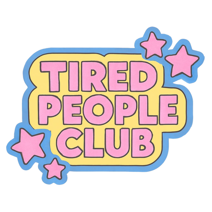 'Tired People Club' Unisex Cotton Tee
