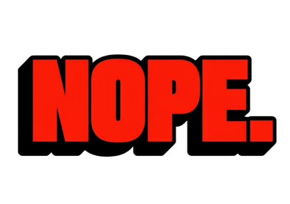 'NOPE.' Unisex Cotton Tee