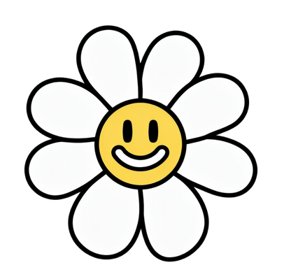 Smiley Daisy Unisex Cotton Tee