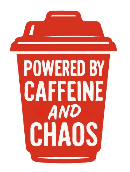 Powered by Caffeine & Chaos' Unisex Cotton Tee