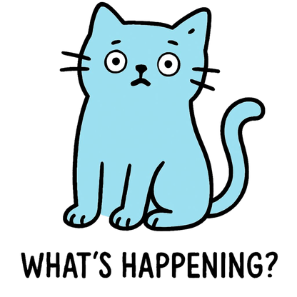 Clueless Cat Unisex Cotton Tee