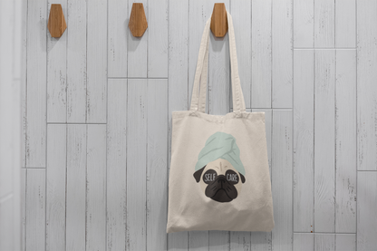 Pug Self Care Tote Bag