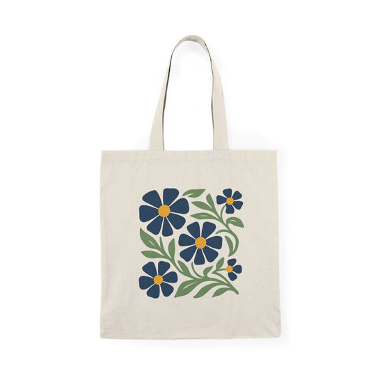 Blue Flowers Tote Bag