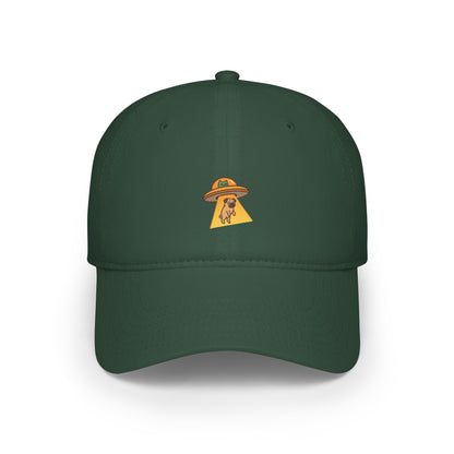 Alien Abducts Pug Baseball Hat