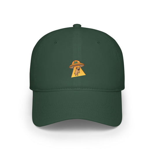 Alien Abducts Pug Baseball Hat