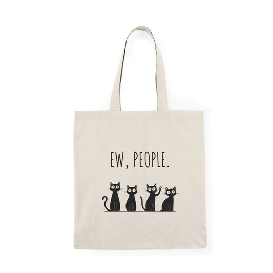 Ew People Tote Bag Funny Black Cat