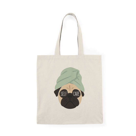 Pug Self Care Tote Bag