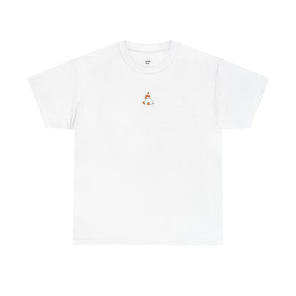 Duck with a Orange Traffic Cone Unisex Cotton Tee